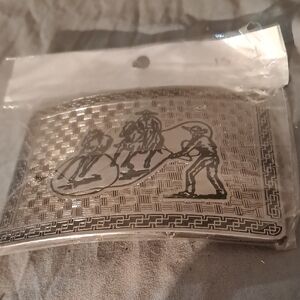 Silver Engraved Belt Buckle